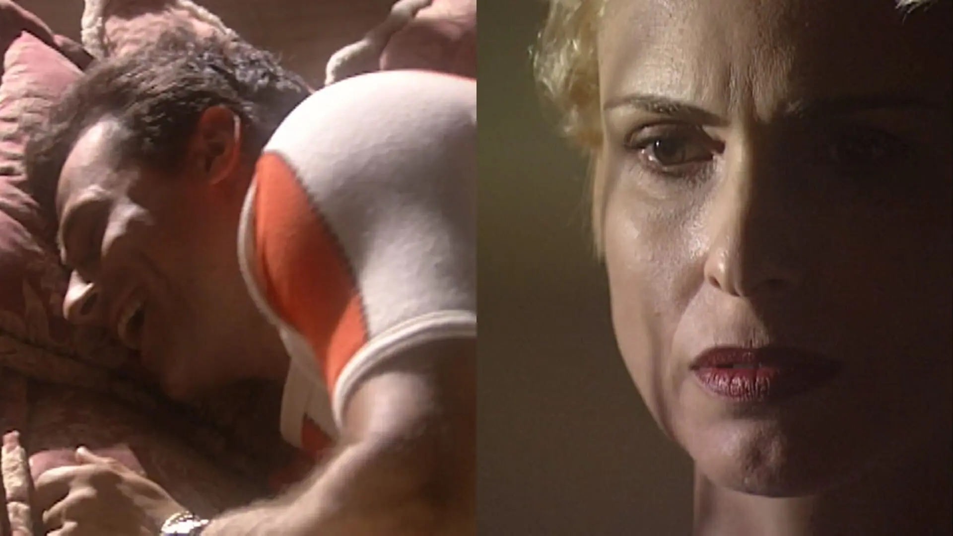 Ralf (Oscar Magrini) e Léia (Silvia Pfeifer) de O Rei do Gado
