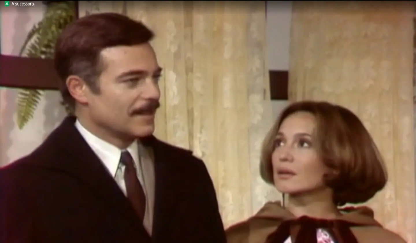 Roberto (Rubens de Falco) e Marina (Susana Vieira) em A Sucessora