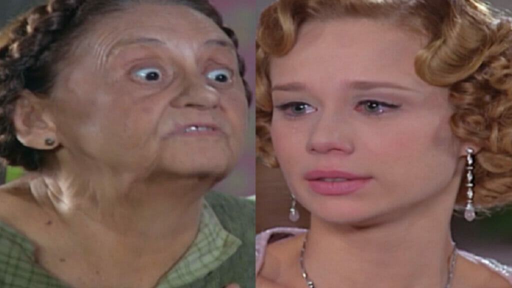 Carmen (Laura Cardoso) e Ana Francisca (Mariana Ximenes) em Chocolate com Pimenta