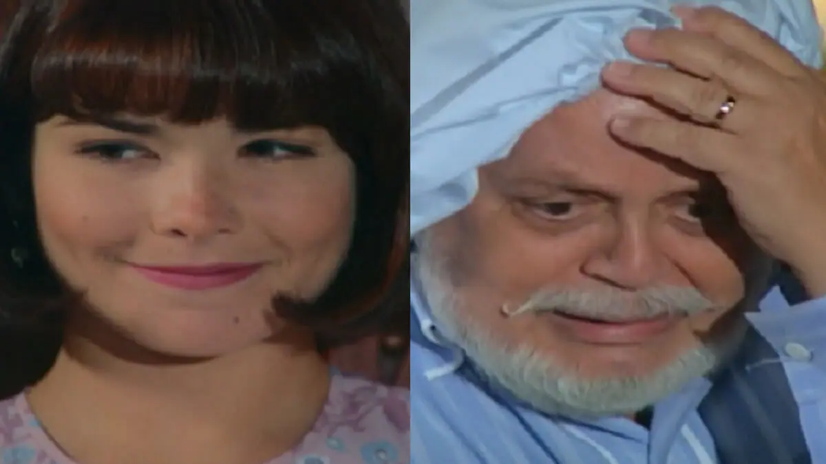 Celina (Samara Felippo) e Klaus (Cláudio Corrêa e Castro) em Chocolate com Pimenta