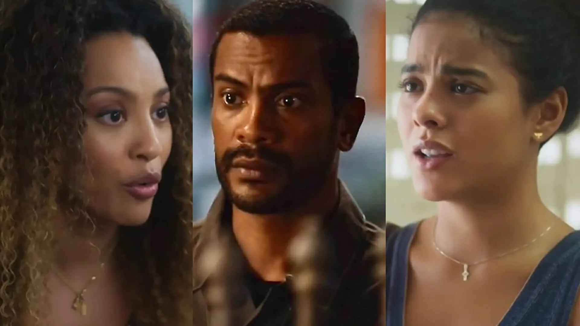 Sol (Sheron Menezzes), Ben (Samuel de Assis) e Jenifer (Bella Campos) de Vai na Fé