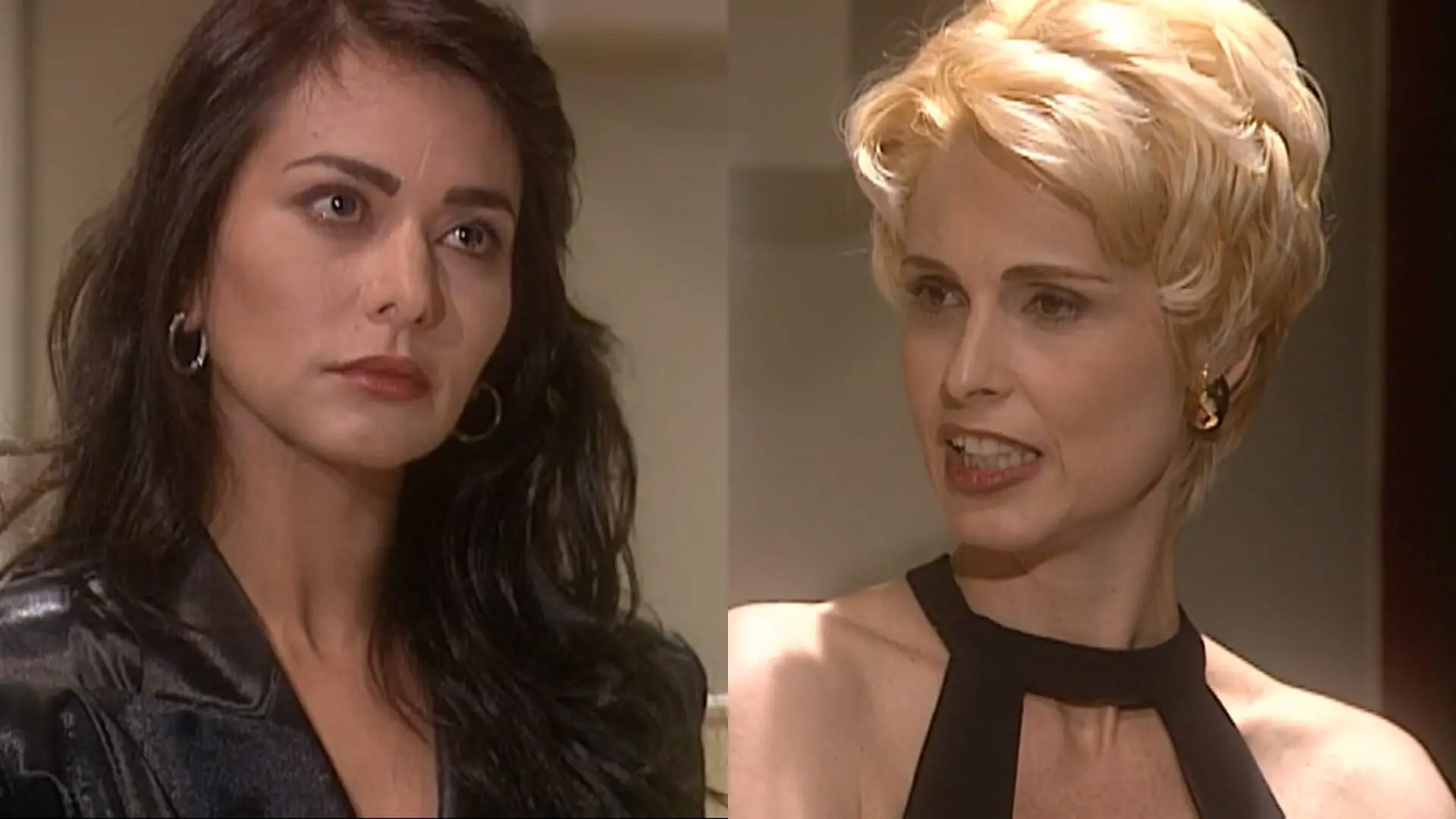 Suzane (Leila Lopes) e Léia (Silvia Pfeifer) de O Rei do Gado