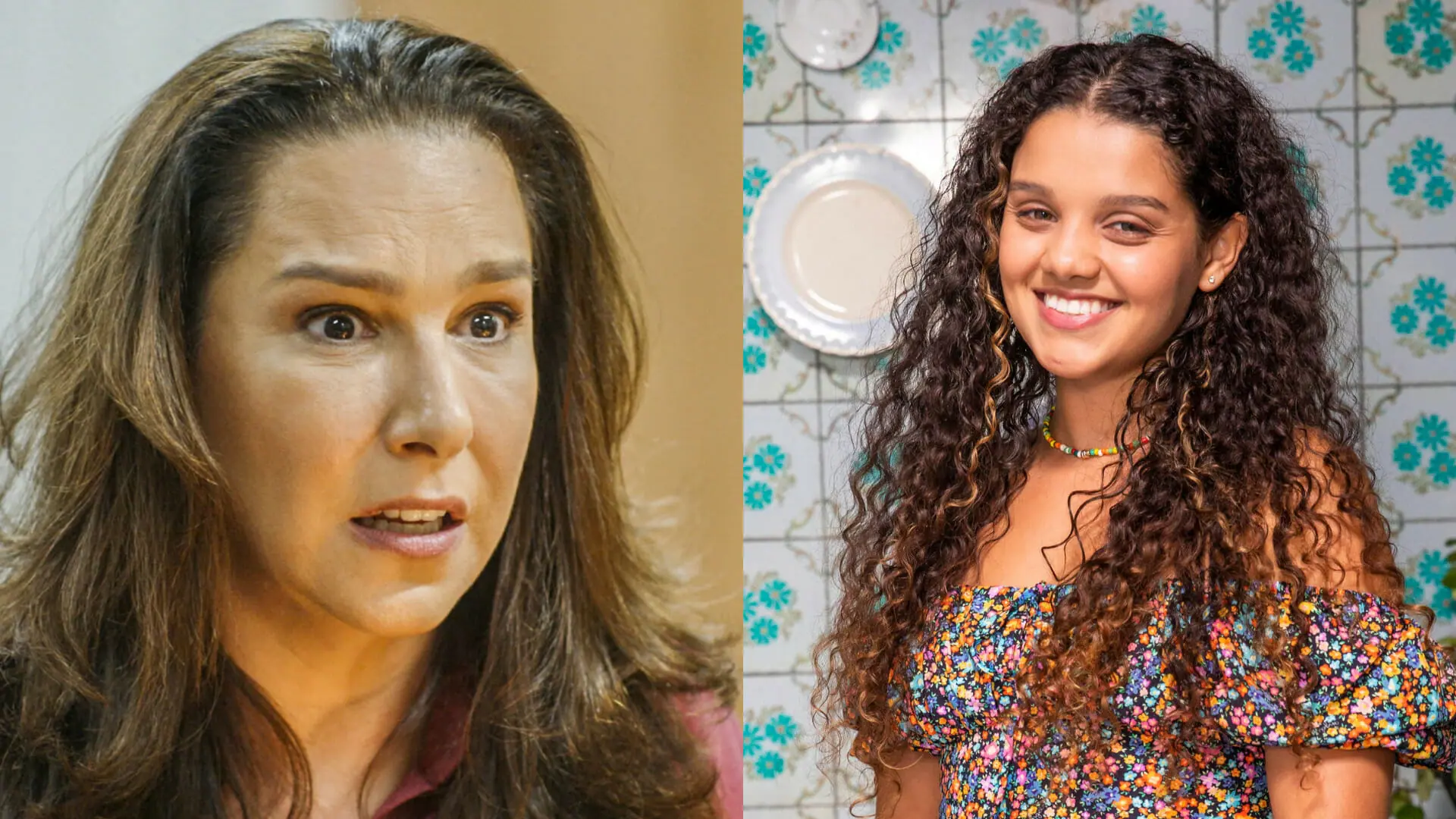 Vera (Renata Castro Barbosa) e Karina (Danielle Olímpia) em Travessia