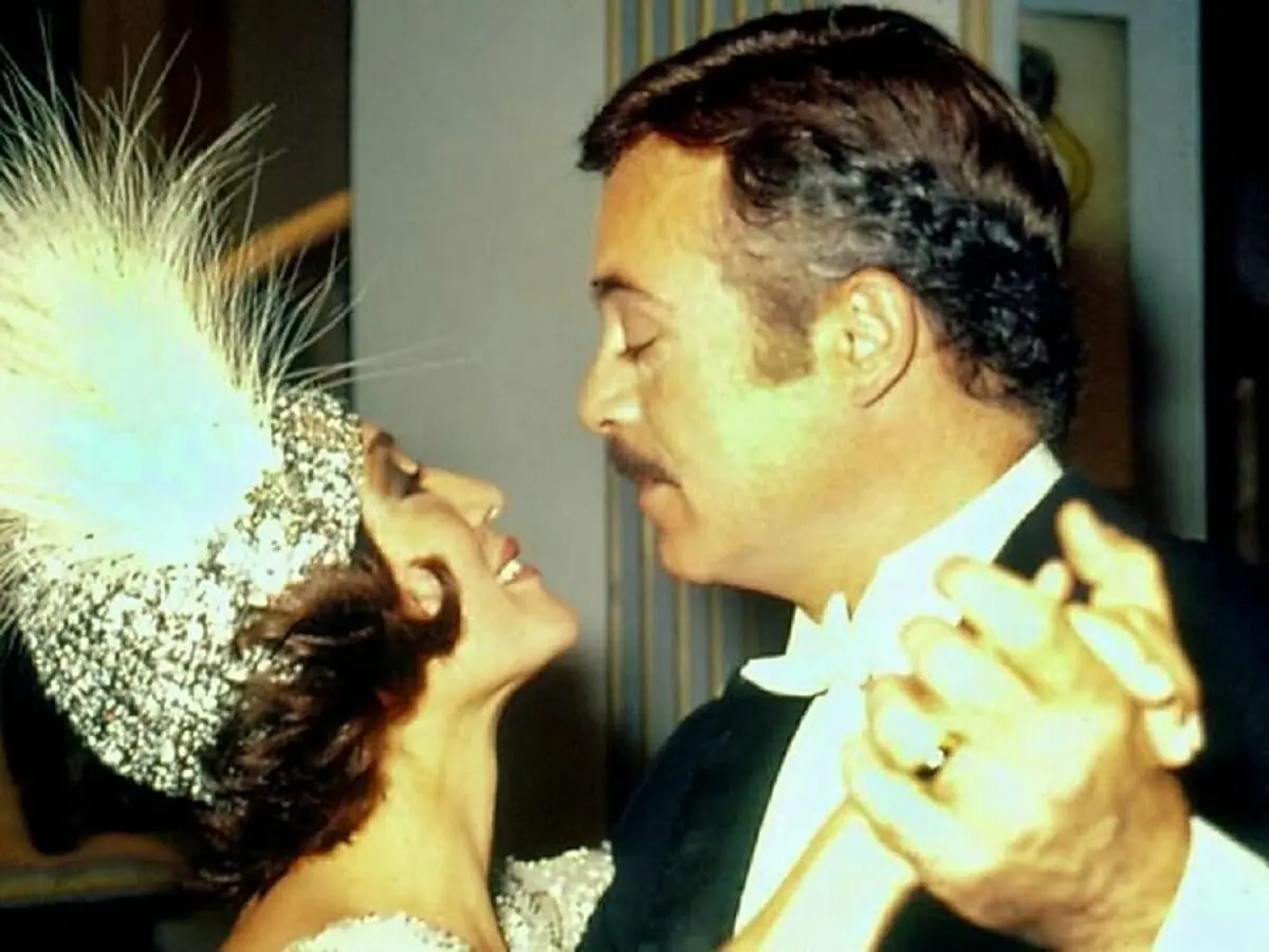 Marina (Susana Vieira) e Roberto Stein (Rubens de Falco) em A Sucessora