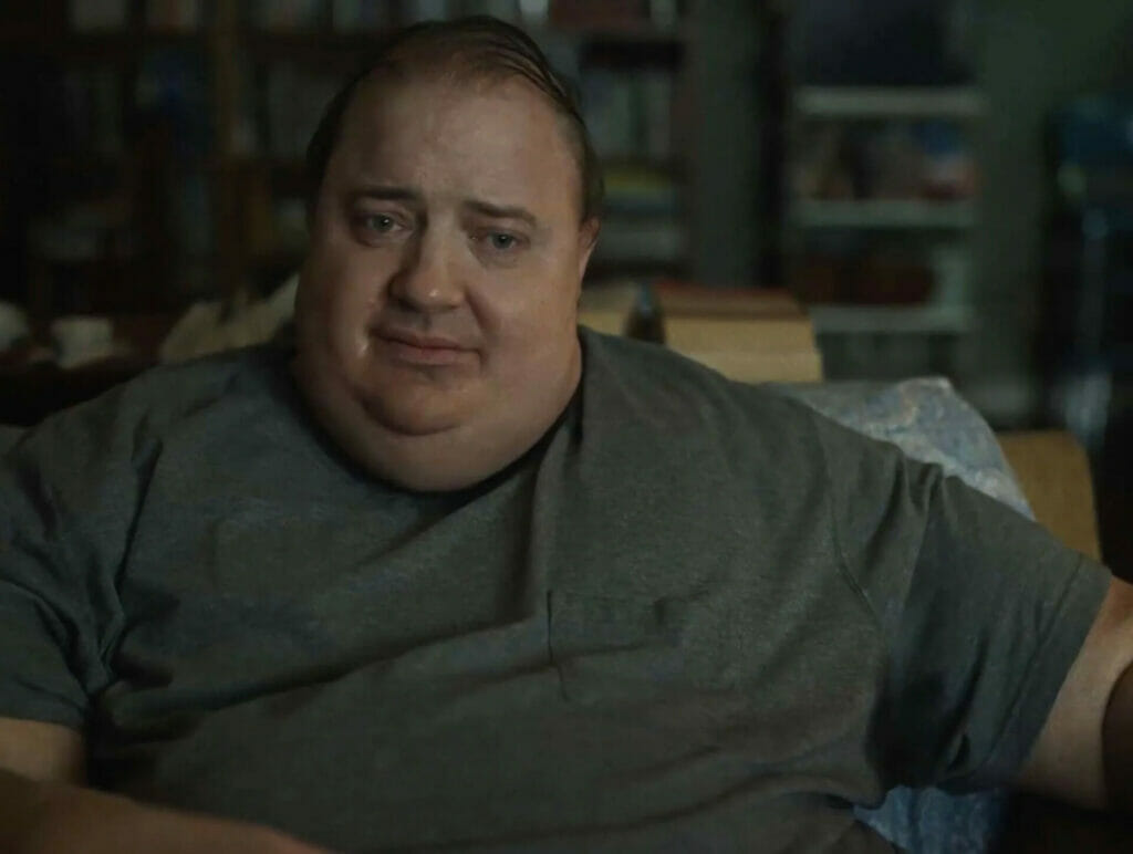 Brendan Fraser no filme A Baleia