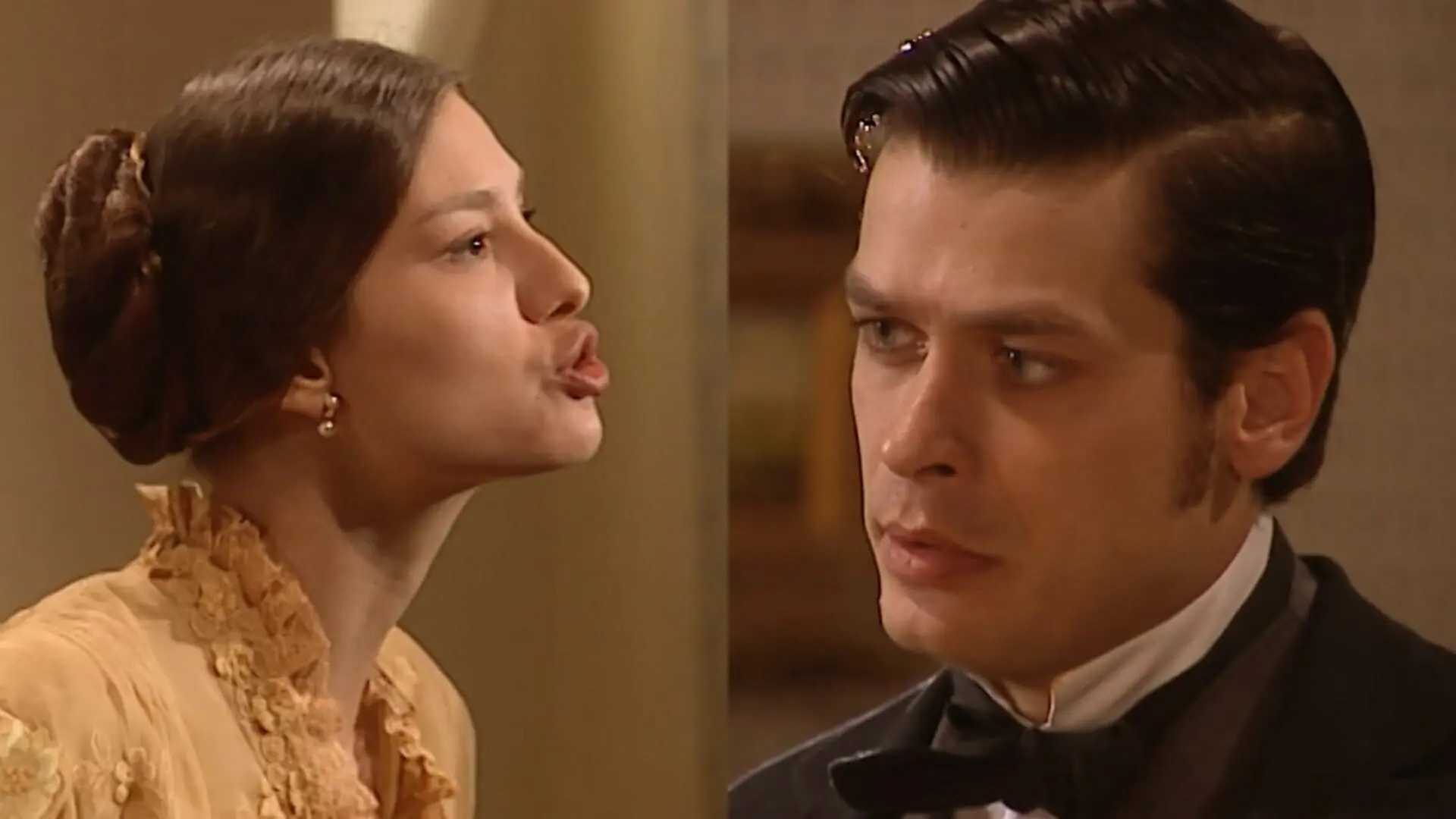 Alice (Lavínia Vlasak) e Inácio (Fábio Assunção) de Força de Um Desejo
