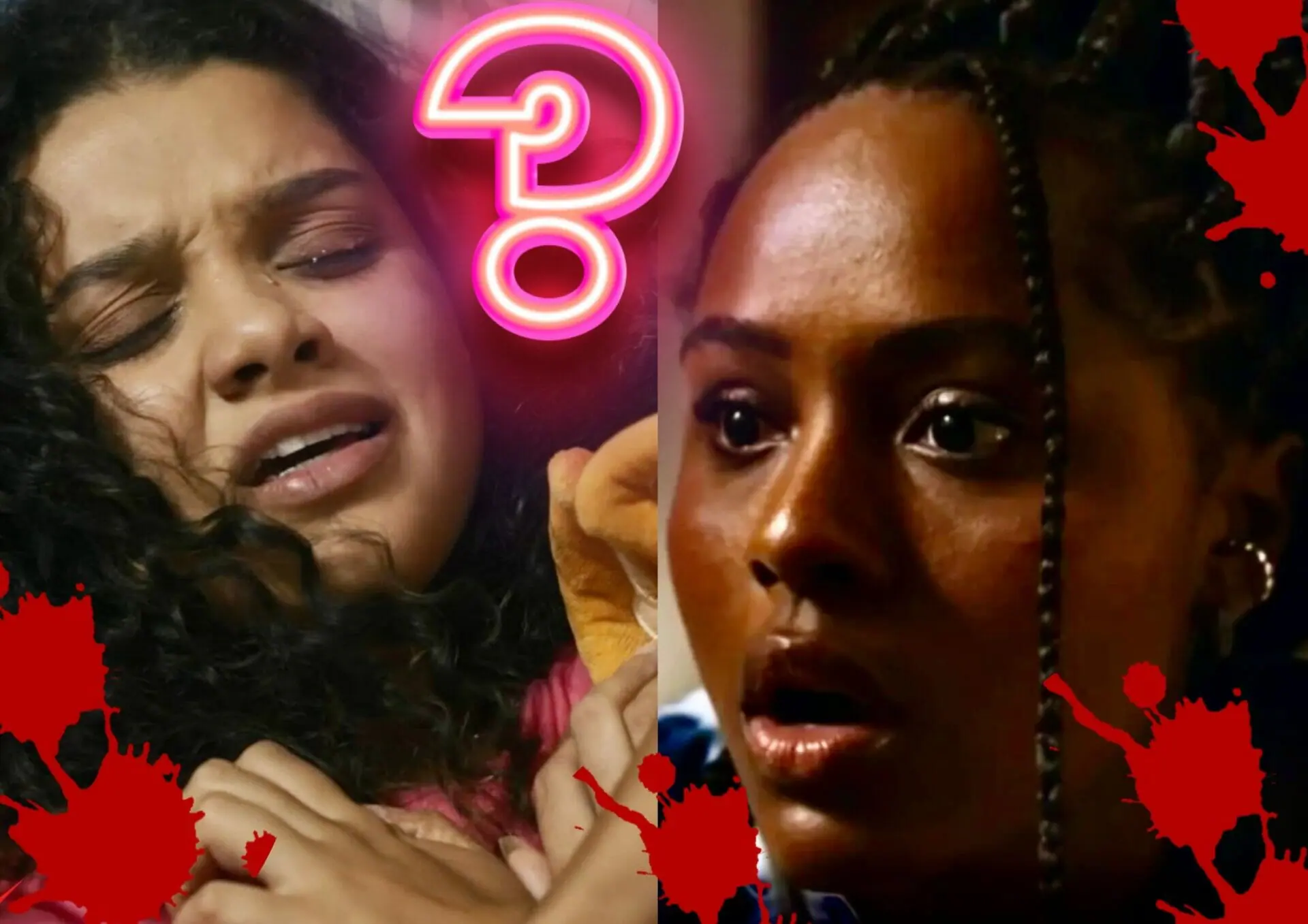 Karina (Danielle Olímpia) e Isa (Duda Santos) em Travessia