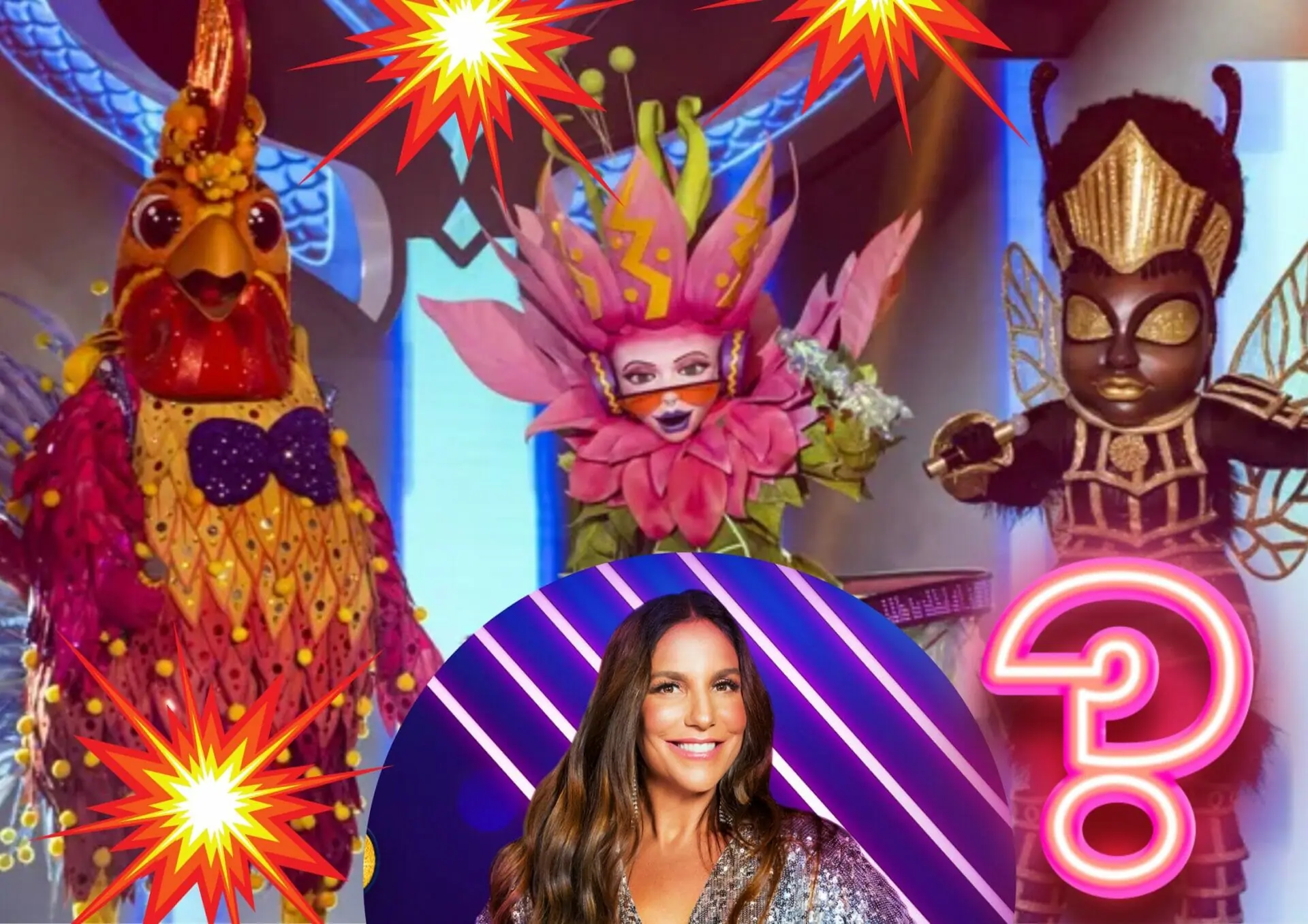 Ivete Sangalo e os mascarados do The Masked Singer Brasil 2023