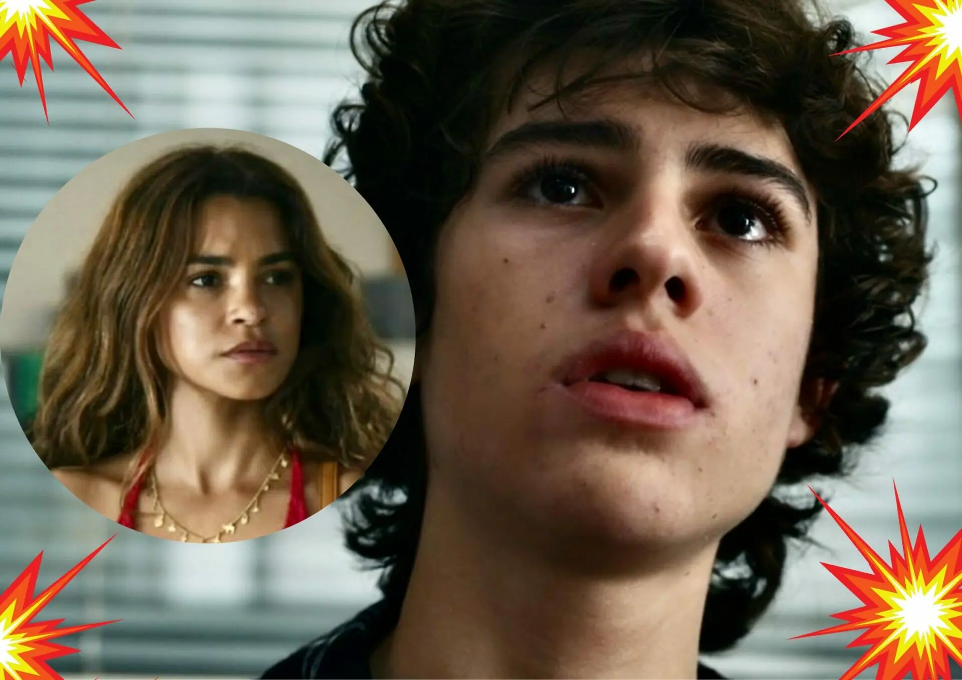 Brisa (Lucy Alves) e Rudá (Guilherme Cabral) em Travessia