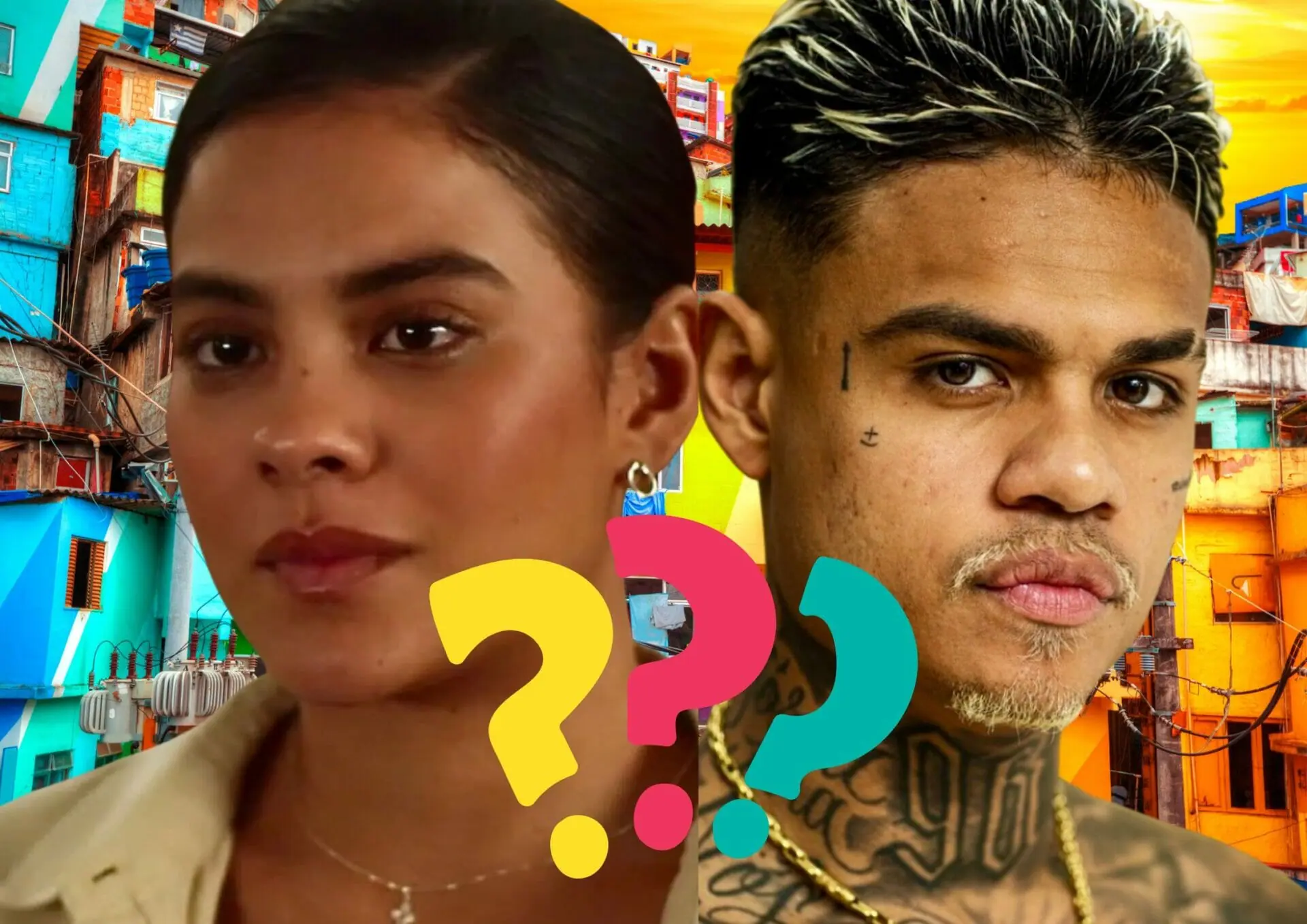 Jenifer (Bella Campos) e Hugo (MC Cabelinho) em Vai na Fé