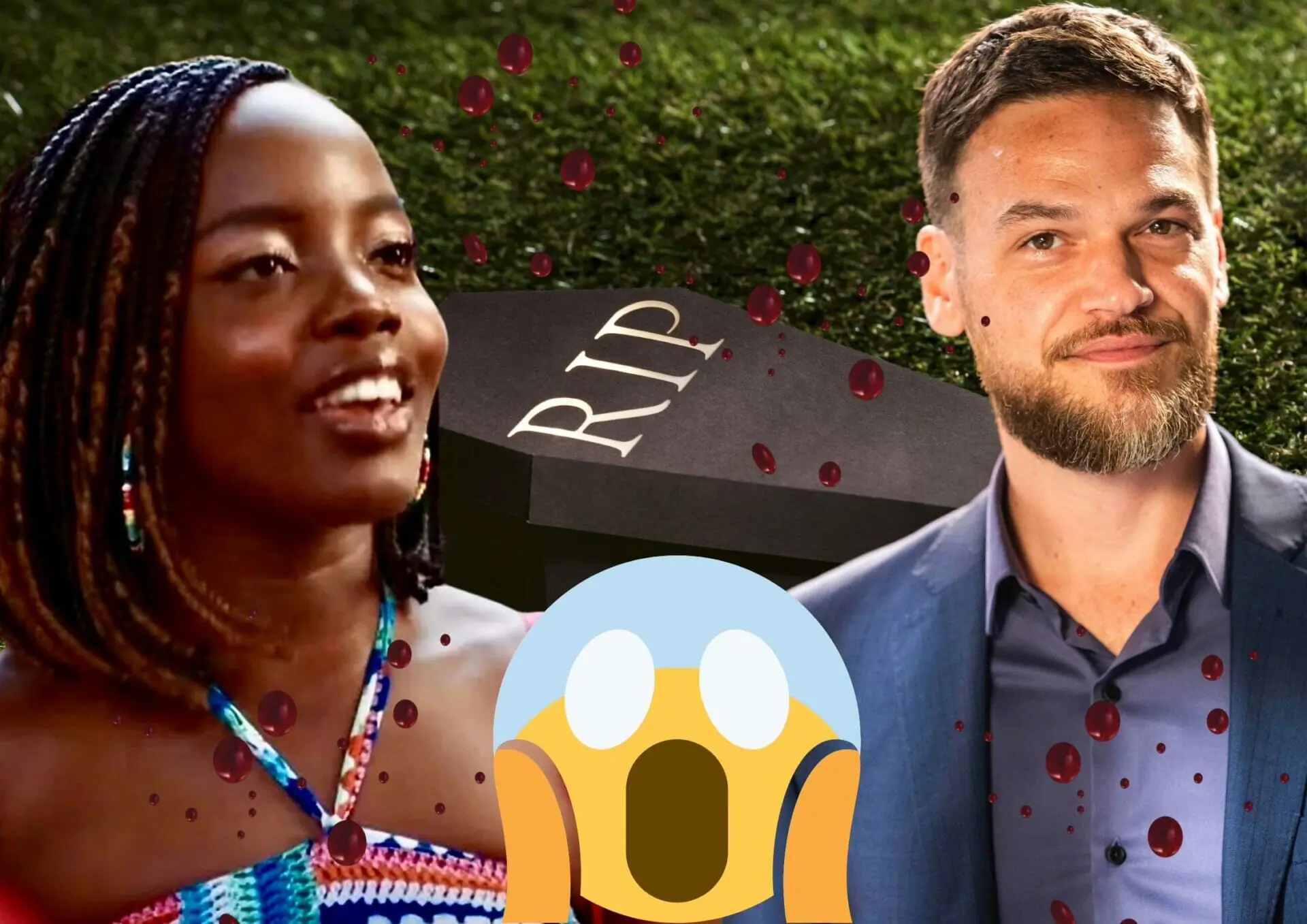 Theo (Emílio Dantas) e Kate (Clara Moneke) de Vai na Fé