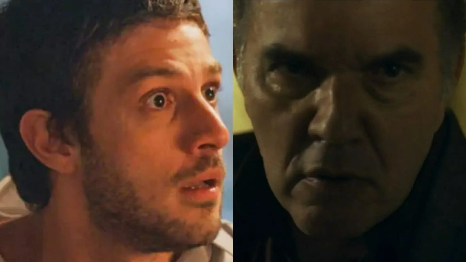 Ari (Chay Suede) e Guerra (Humberto Martins) de Travessia