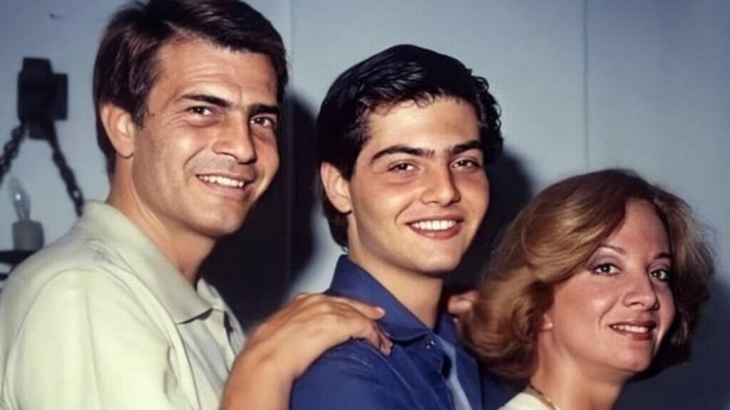 Ator Tarcísio Filho entre os pais, Tarcísio Meira e Glória Menezes