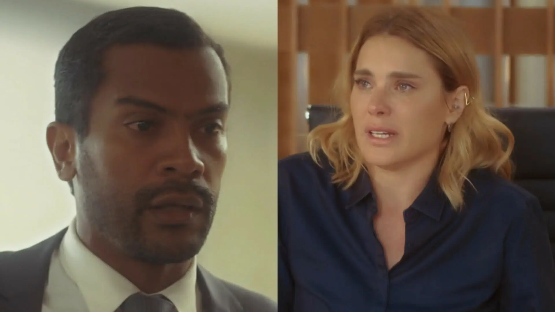 Ben (Samuel de Assis) e Lumiar (Carolina Dieckmann) em Vai na Fé