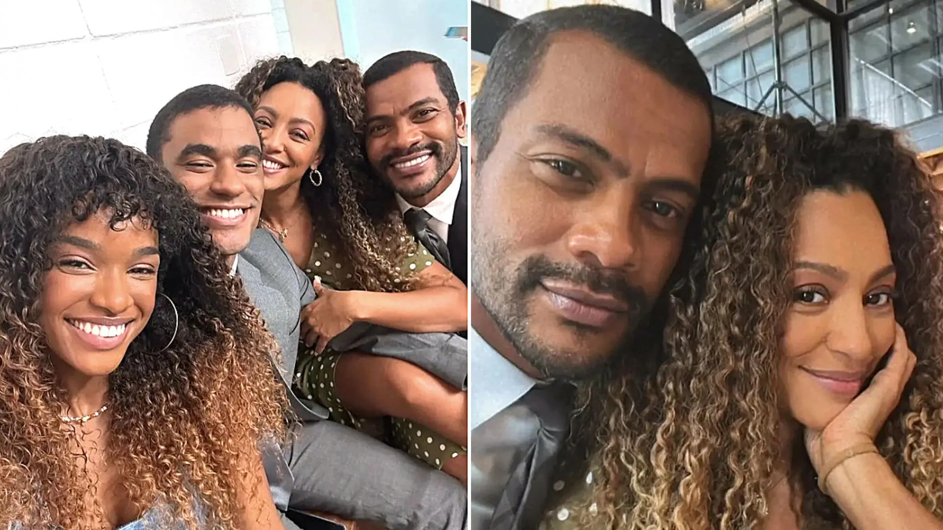 Ben e Sol, nas duas fases, na novela Vai na Fé