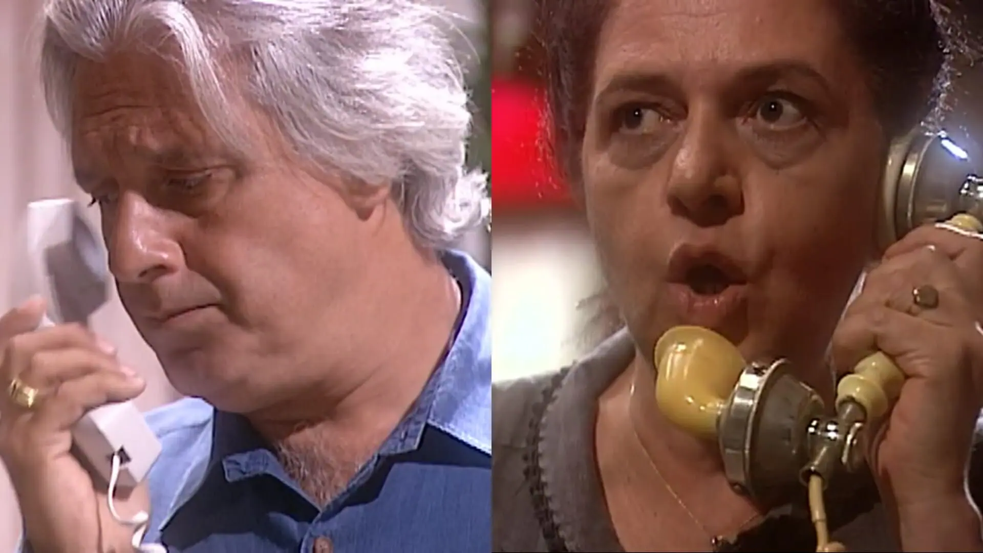 Bruno (Antonio Fagundes) e Judite (Walderez de Barros) de O Rei do Gado