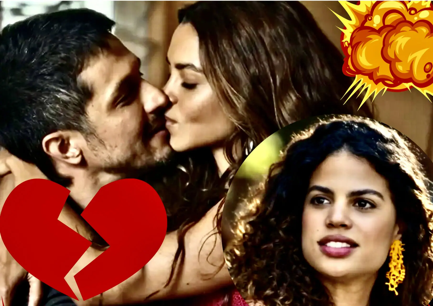 Bia (Clara Buarque), Oto (Rômulo Estrela) e Brisa (Lucy Alves) em Travessia