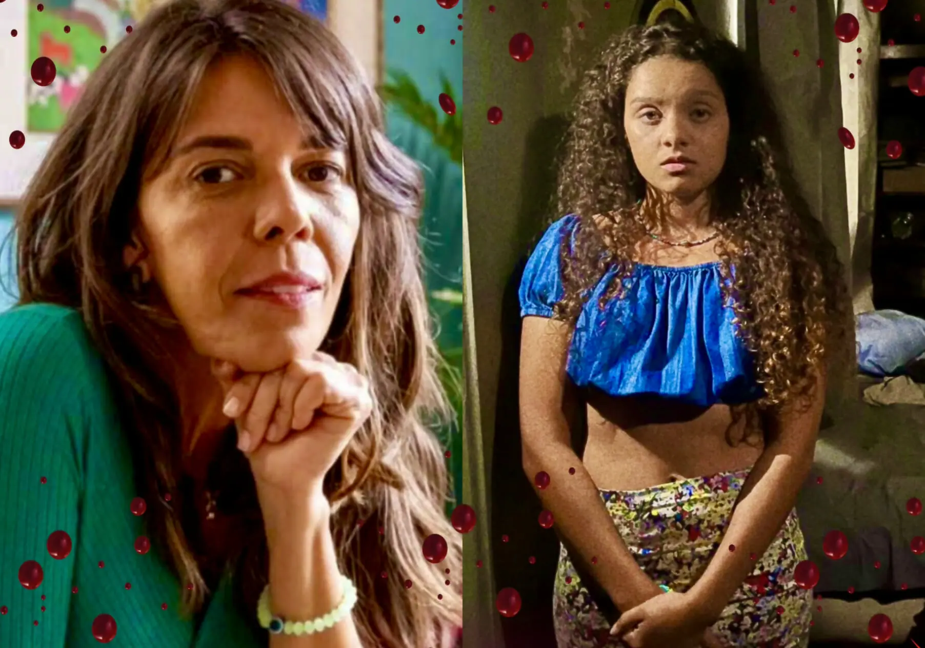 Marineide (Flávia Reis) e Karina (Danielle Olímpia) em Travessia