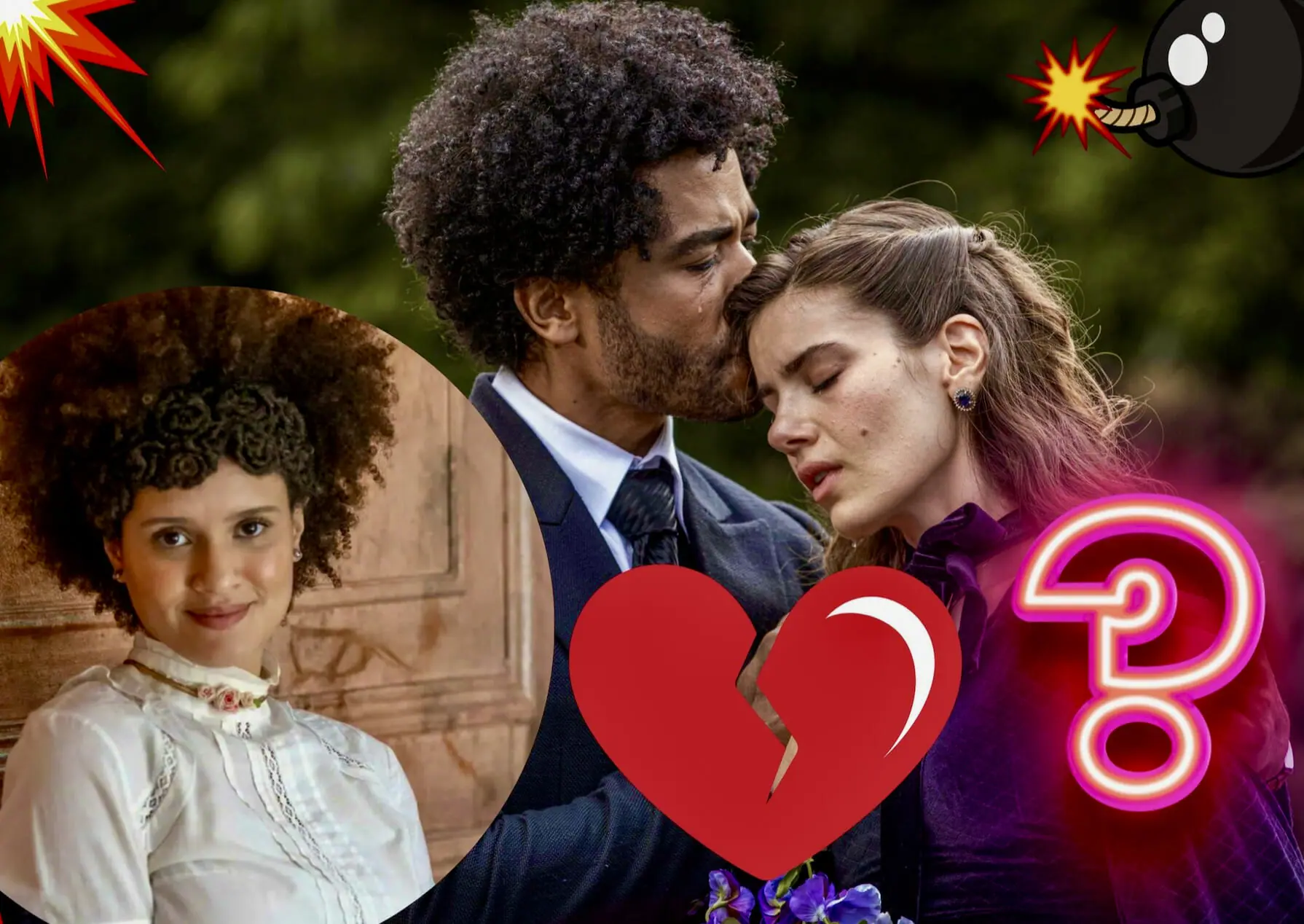 Adélia (Malu Dimas), Orlando (Diogo Almeida) e Marê (Camila Queiroz) em Amor Perfeito