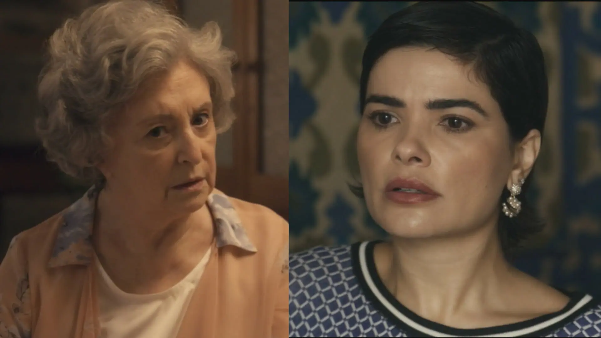 Cotinha (Ana Lúcia Torre) e Leonor (Vanessa Giácomo) em Travessia