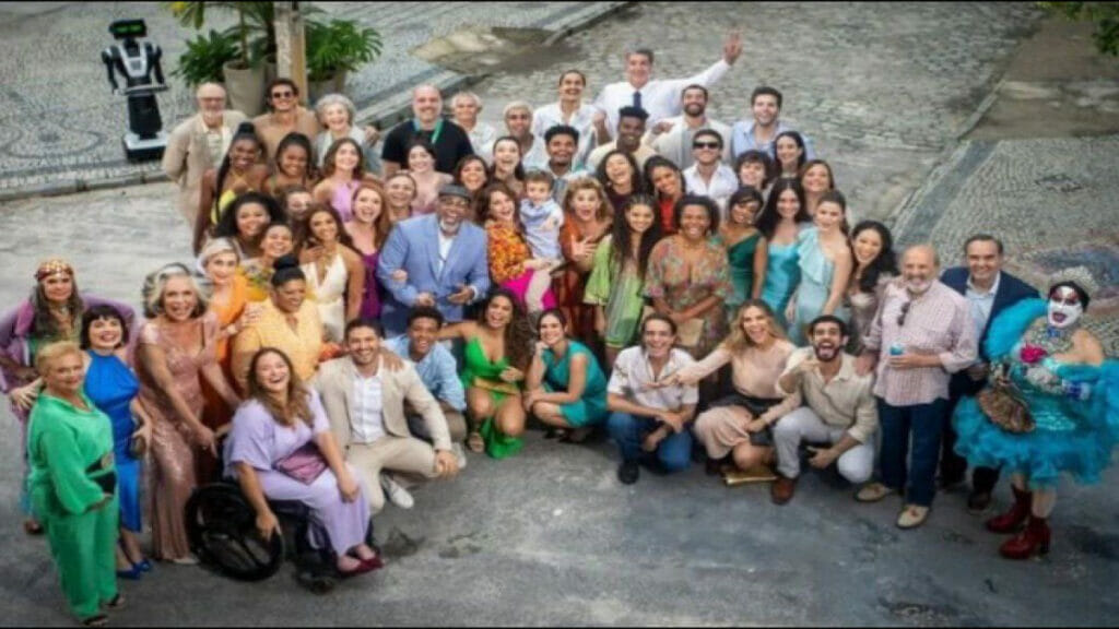 Elenco de Travessia se reúne para as gravações das cenas finais da trama