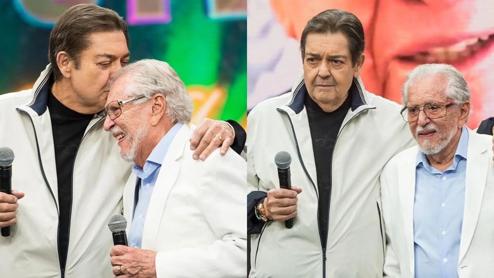 Faustão homenageia Carlos Alberto de Nóbrega (Fotos: Renato Pizzutto/Band)