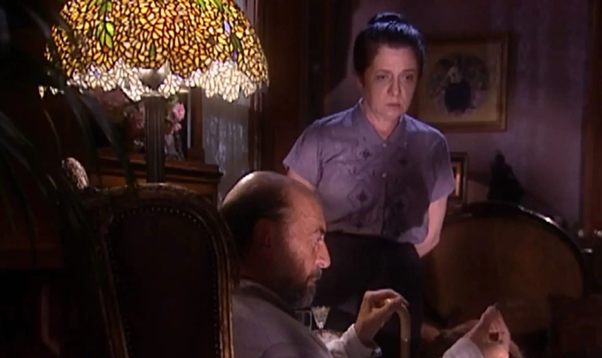 Geremias (Raul Cortez) e Judite (Walderez de Barros) de O Rei do Gado