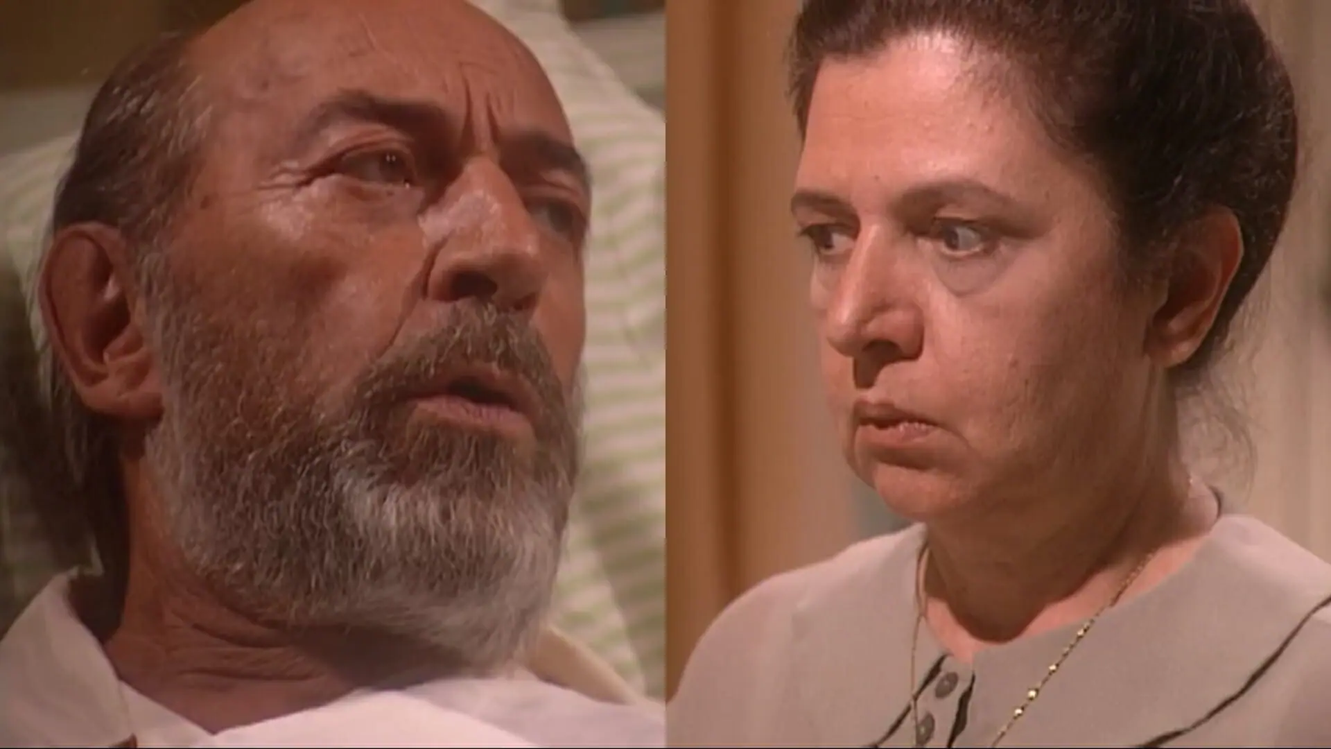 Geremias (Raul Cortez) e Judite (Walderez de Barros) de O Rei do Gado