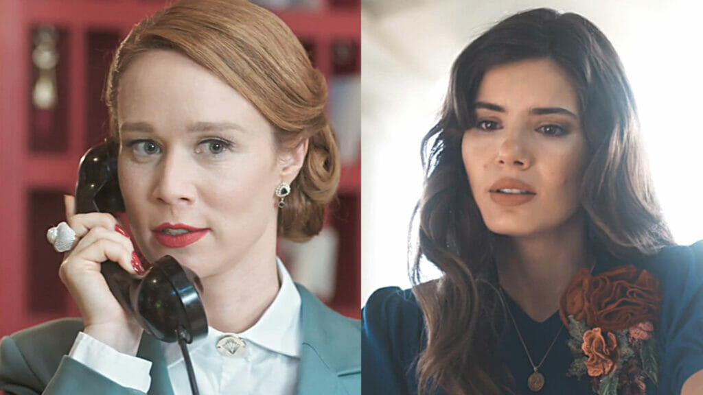 Gilda (Mariana Ximenes) e Marê (Camila Queiroz) em Amor Perfeito