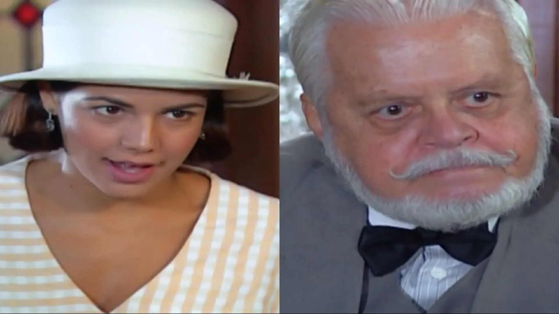 Graça (Nívea Stelmann) e Klaus (Cláudio Corrêa e Castro) de Chocolate com Pimenta