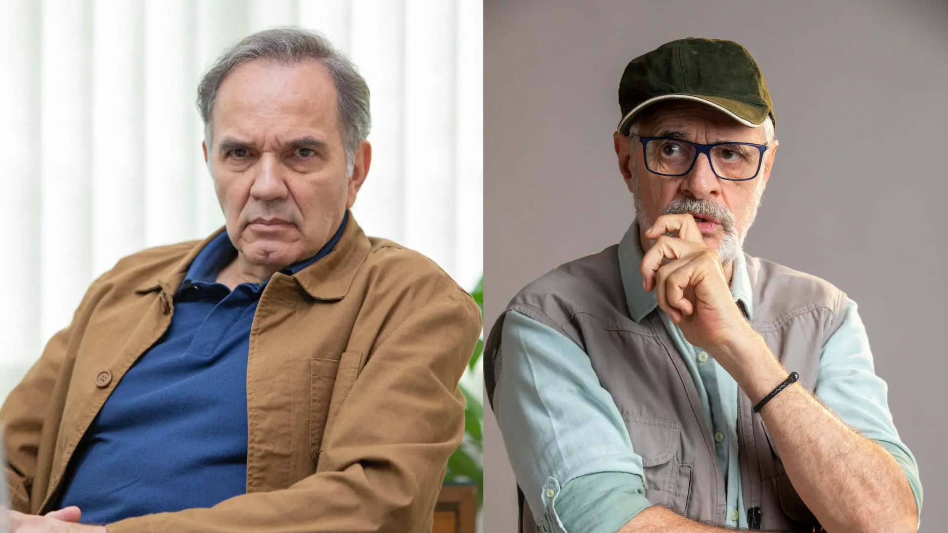 Guerra (Humberto Martins) e Dante (Marcos Caruso) em Travessia