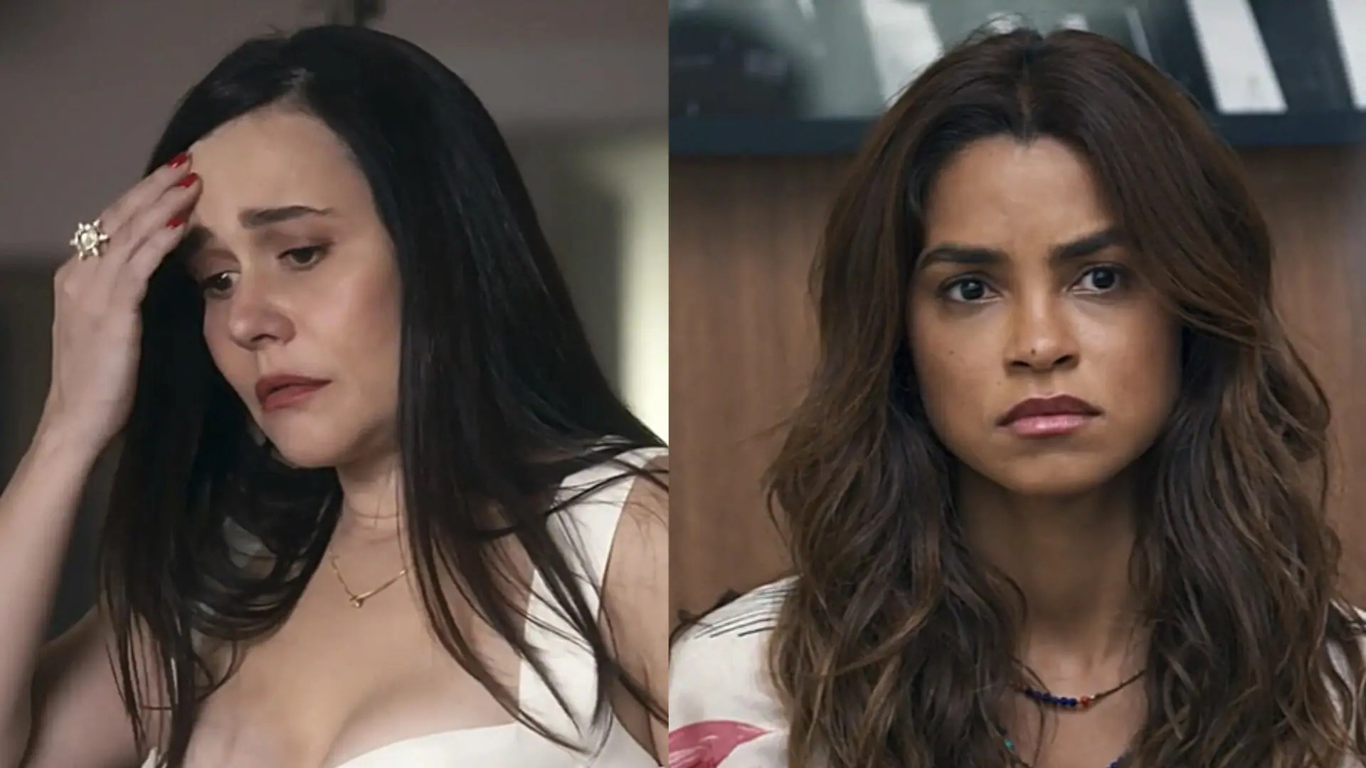Guida (Alessandra Negrini) e Brisa (Lucy Alves) em Travessia