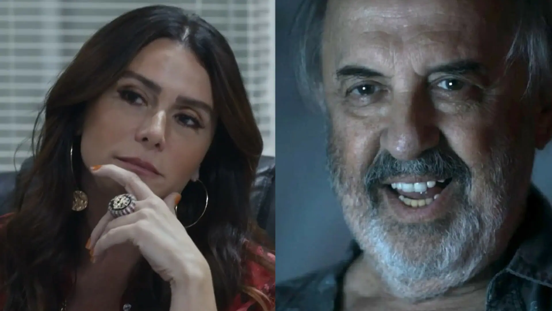 Helô (Giovanna Antonelli) e o criminoso asqueroso em Travessia