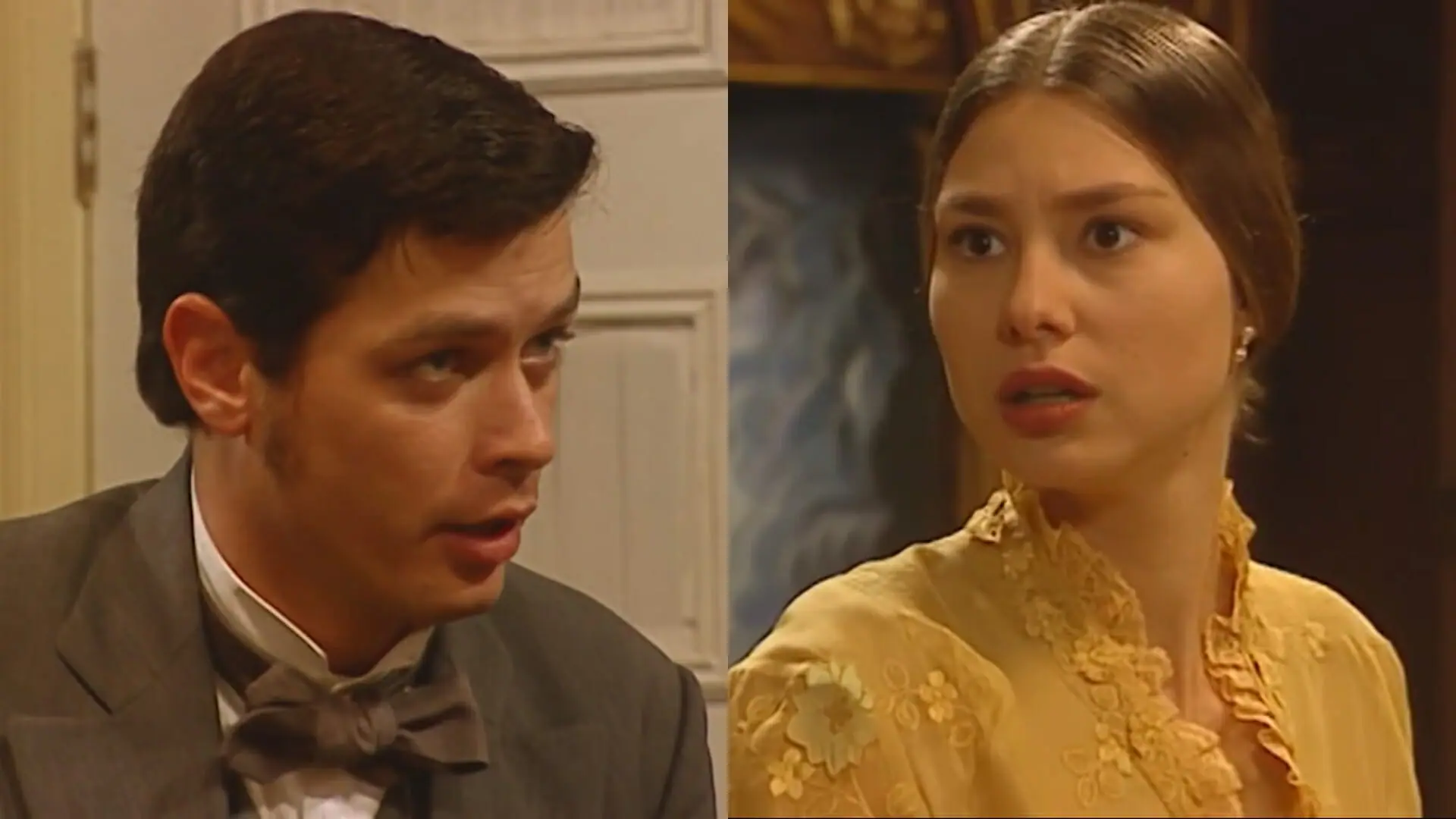 Inácio (Fábio Assunção) e Alice (Lavínia Vlasak) de Força de Um Desejo