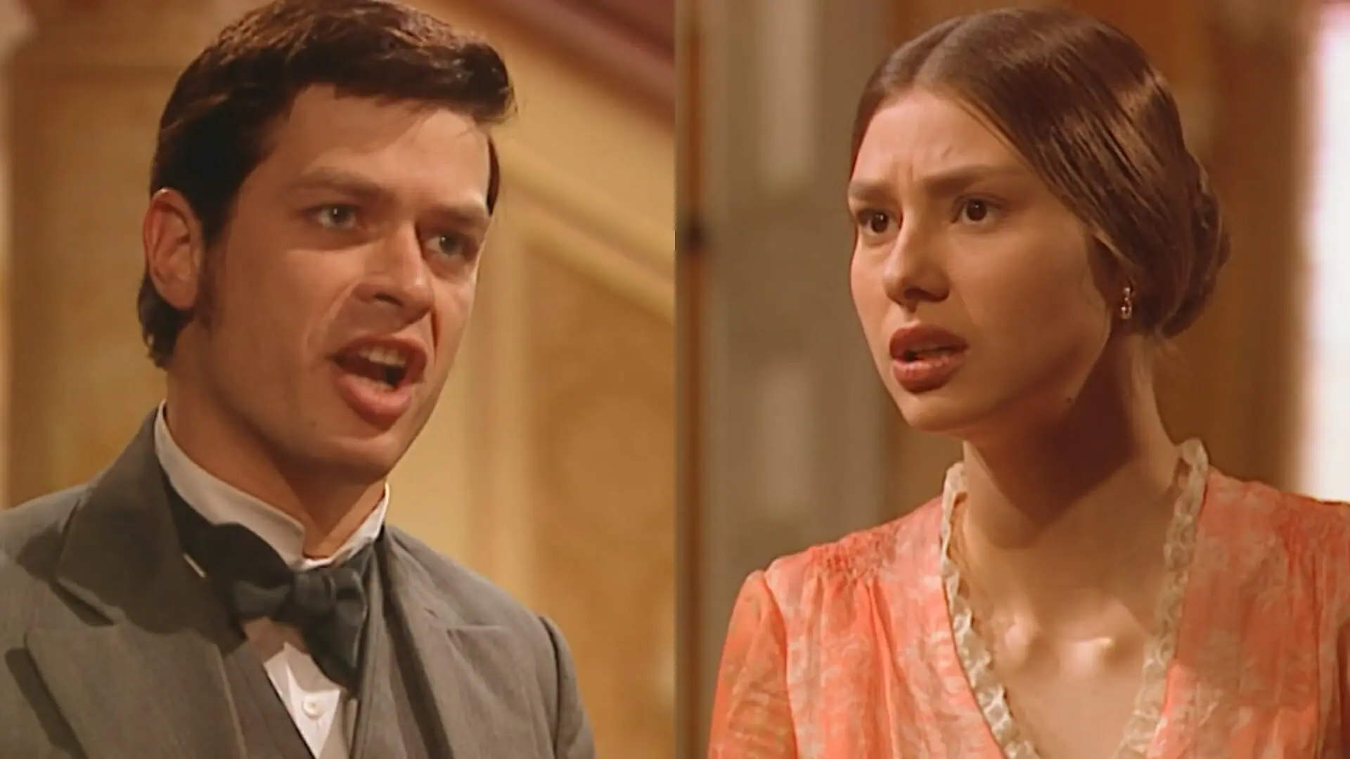 Inácio (Fábio Assunção) e Alice (Lavínia Vlasak) de Força de Um Desejo