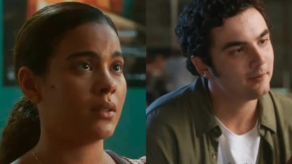 Jenifer (Bella Campos) e Otávio (Gabriel Contente) de Vai na Fé