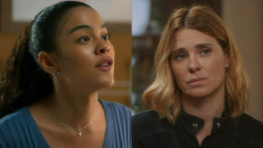 Jenifer (Bella Campos) e Lumiar (Carolina Dieckmann) em Vai na F&eacute;