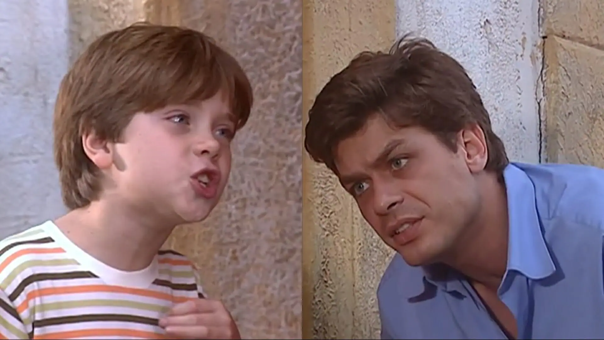 Lipe (Pedro Malta) e Edu (Fábio Assunção) de Coração de Estudante