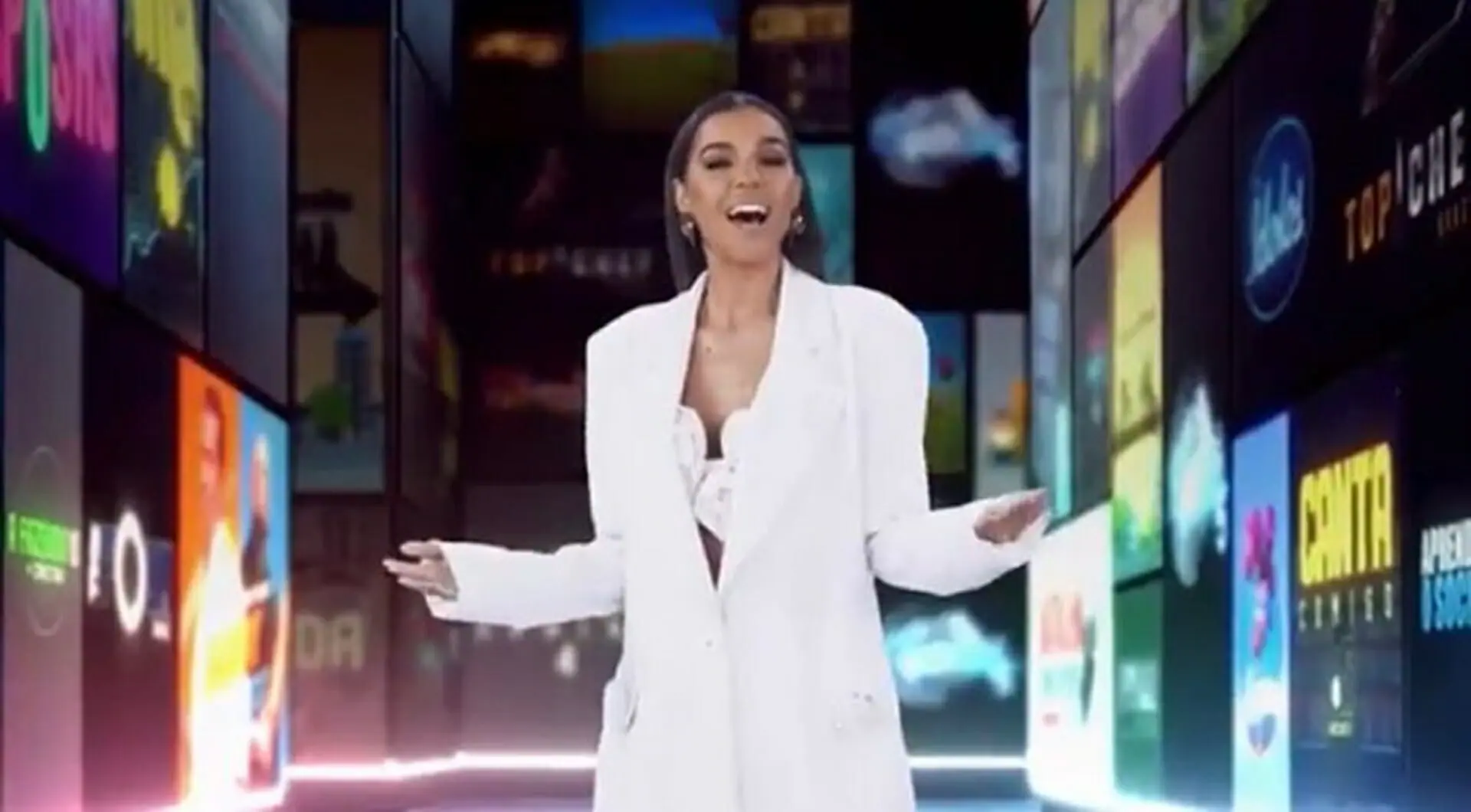 Mariana Rios apresenta o A Grande Conquista (Reprodução: Record TV)