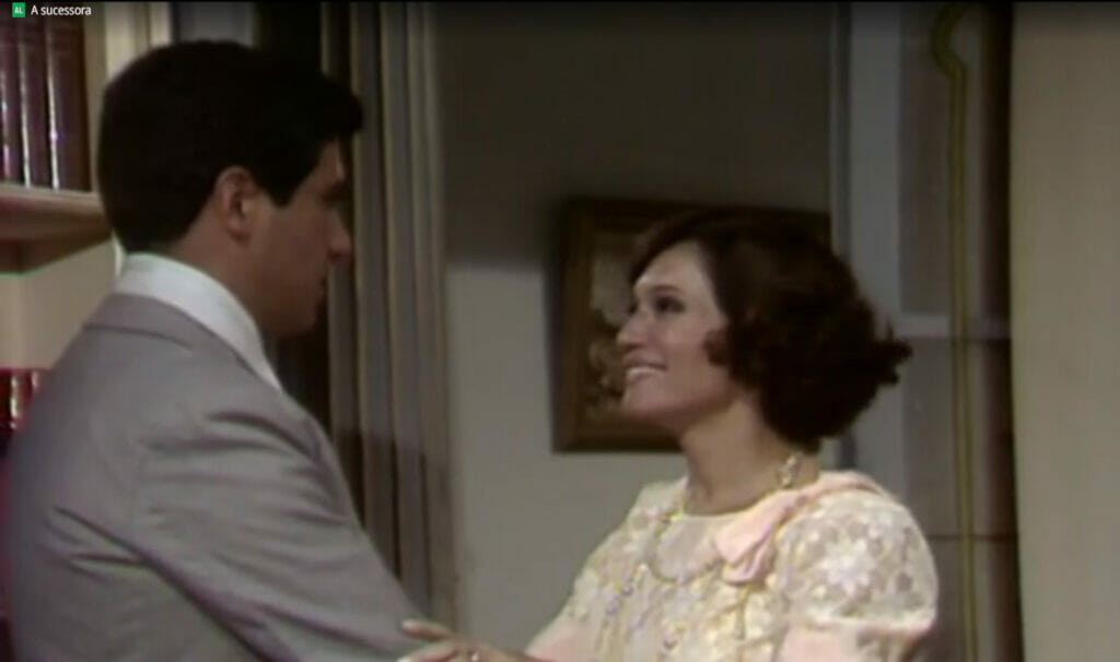 Miguel (Paulo Figueiredo) e Marina (Susana Vieira) em A Sucessora