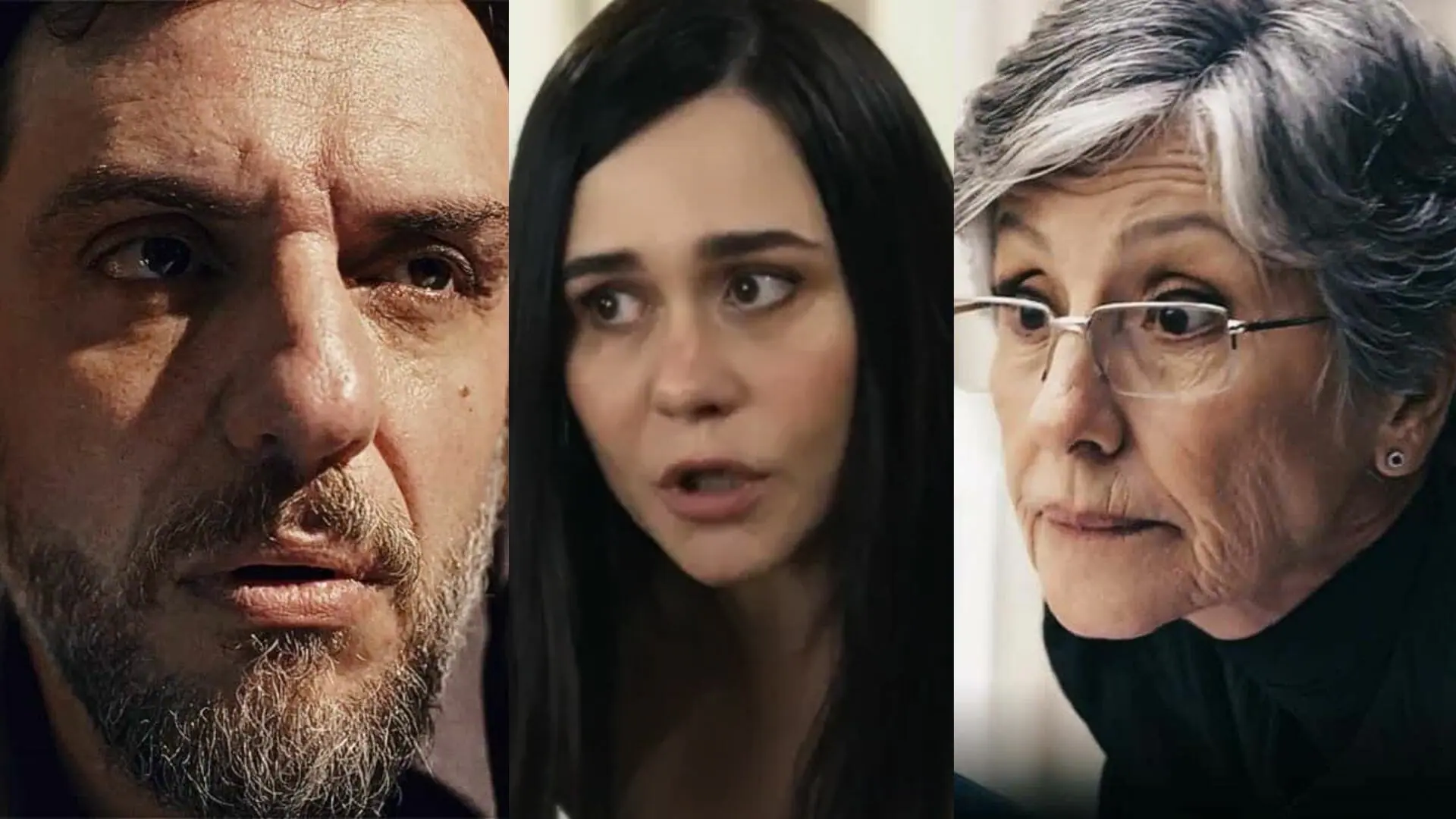 Moretti (Rodrigo Lombardi), Guida (Alessandra Negrini) e Cidália (Cássia Kis) em Travessia