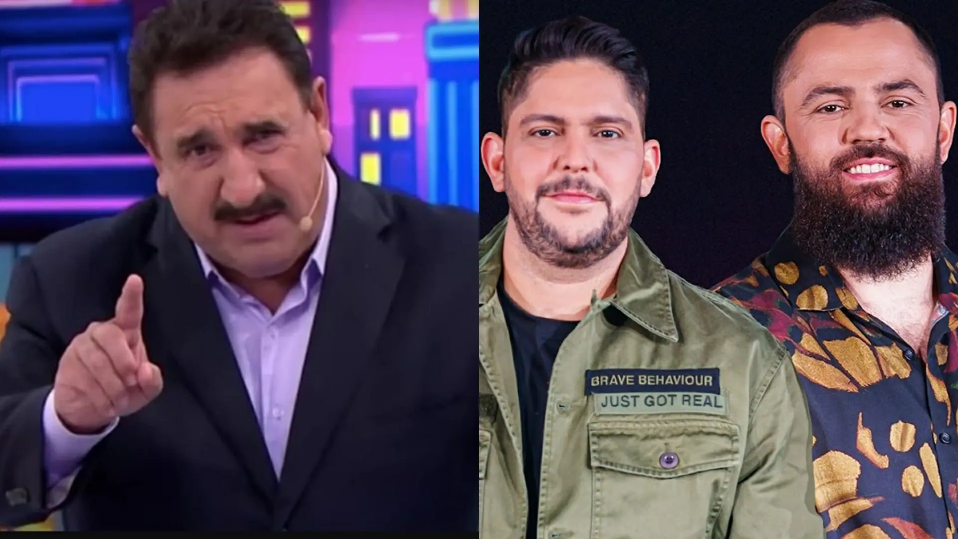 Ratinho dá resposta a Jorge e Mateus (Reprodução: SBT/Montagem Observatório da TV)