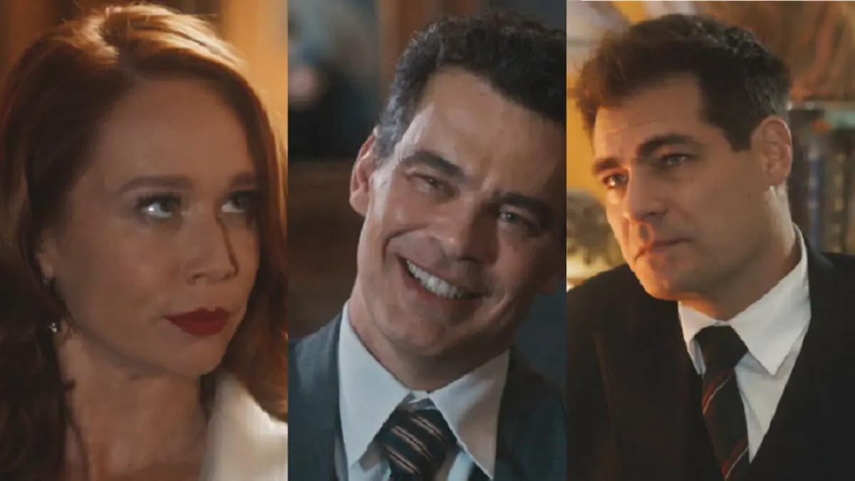 Gilda (Mariana Ximenes), Érico (Carmo Dalla Vecchia) e Gaspar (Thiago Lacerda) em Amor Perfeito