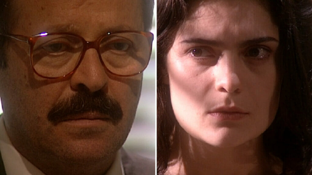Caxias (Carlos Vereza) e Chiquita (Arieta Corrêa) de O Rei do Gado