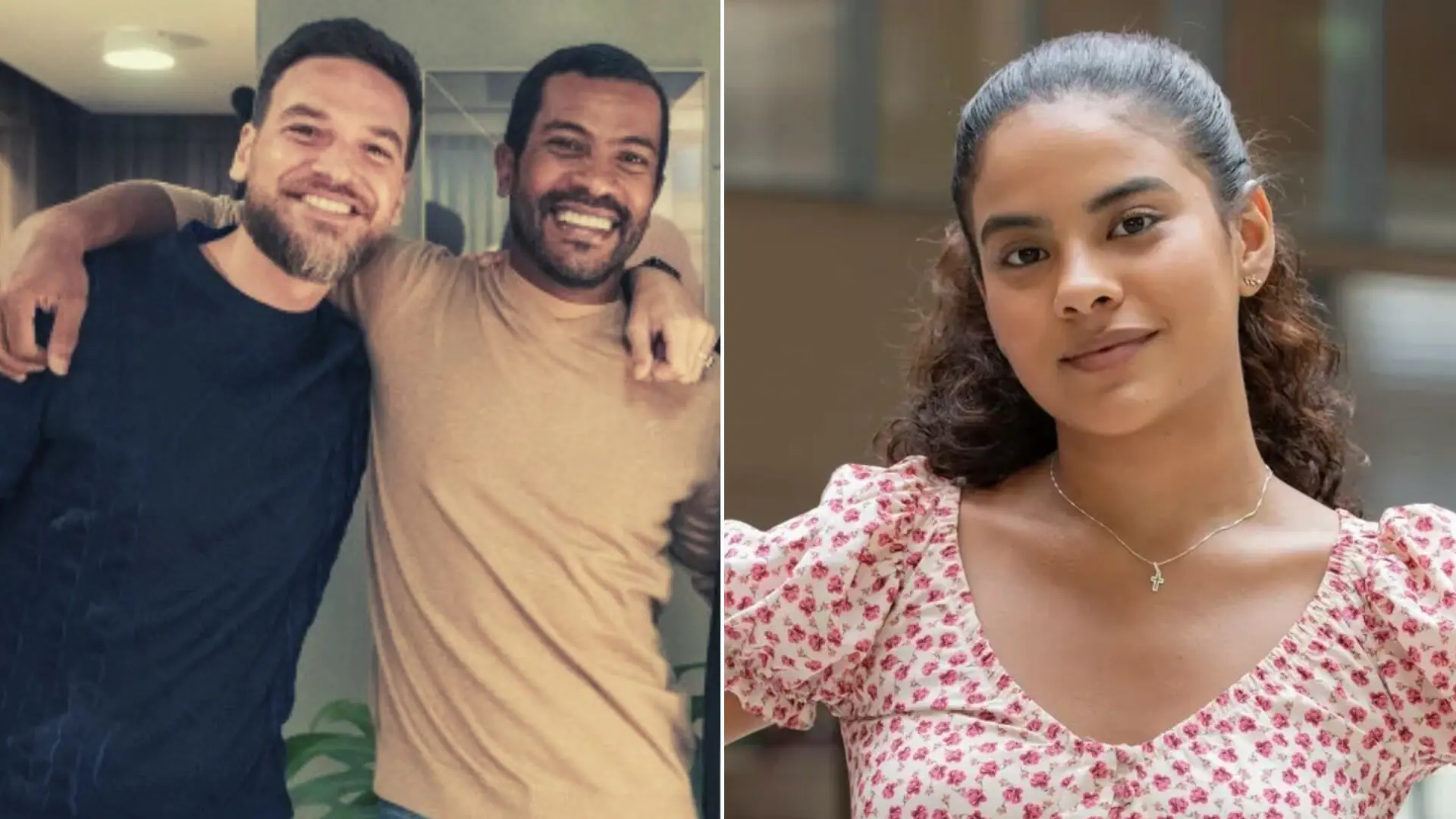 Theo (Emílio Dantas), Ben (Samuel de Assis) e Jenifer (Bella Campos) em Vai na Fé