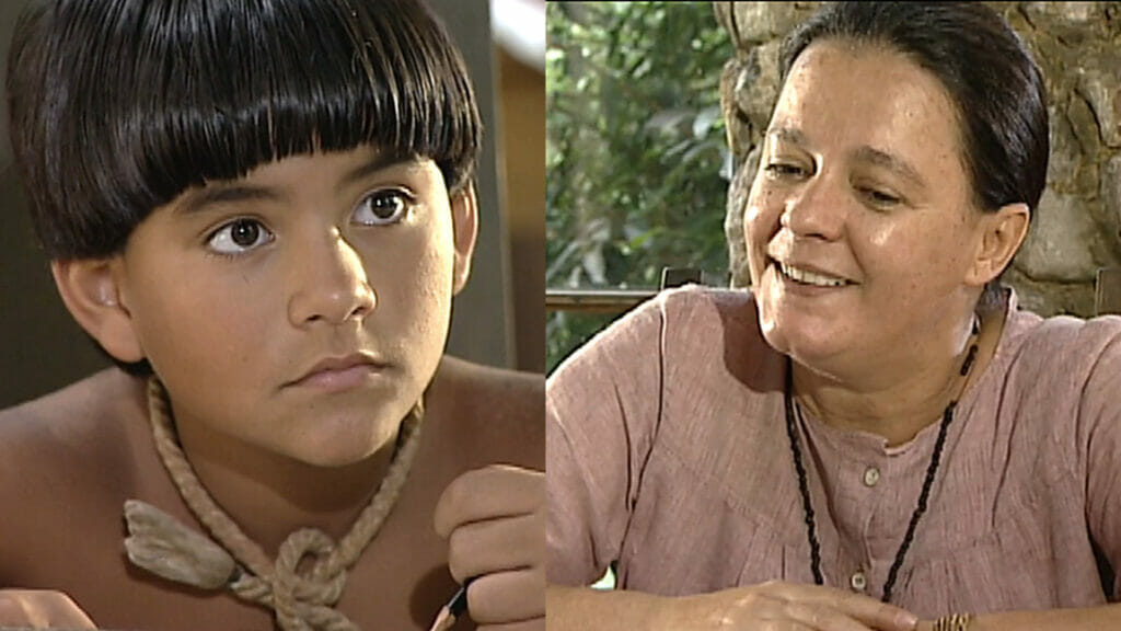 Uerê (Pedro Gabriel) e Donana (Bete Mendes) em O Rei do Gado
