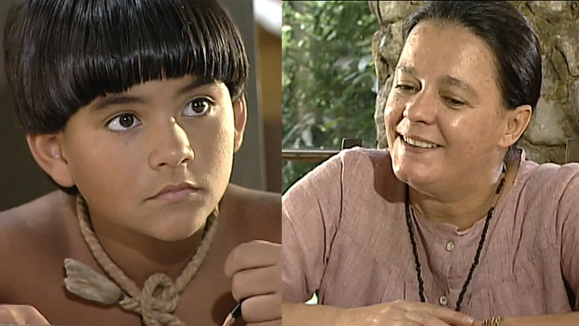 Uerê (Pedro Gabriel) e Donana (Bete Mendes) em O Rei do Gado