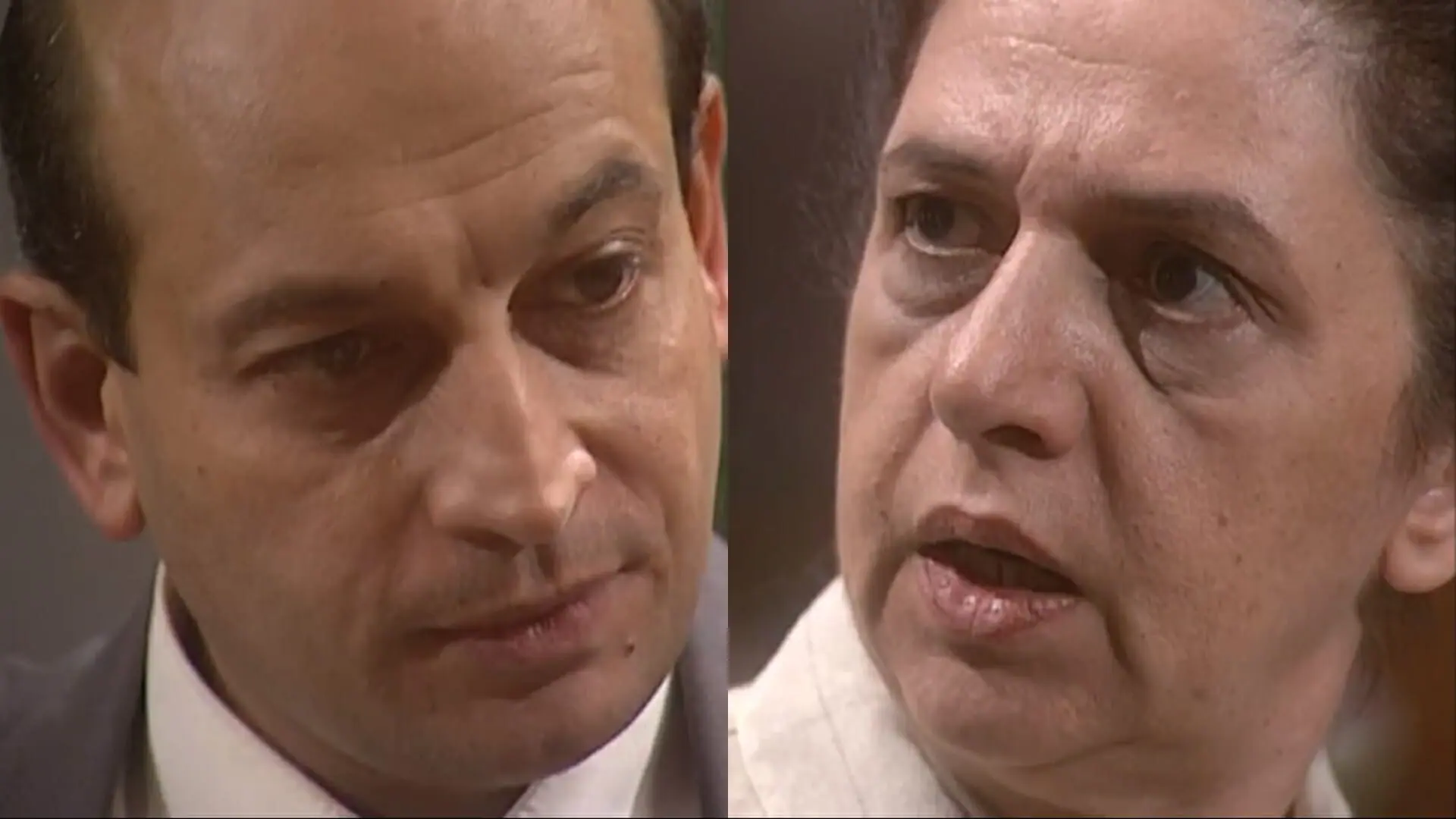 Valdir (Tadeu di Pietro) e Judite (Walderez de Barros) de O Rei do Gado