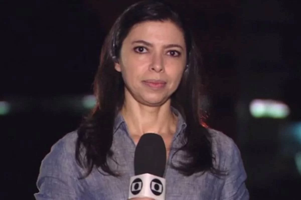 A repórter Giovana Teles