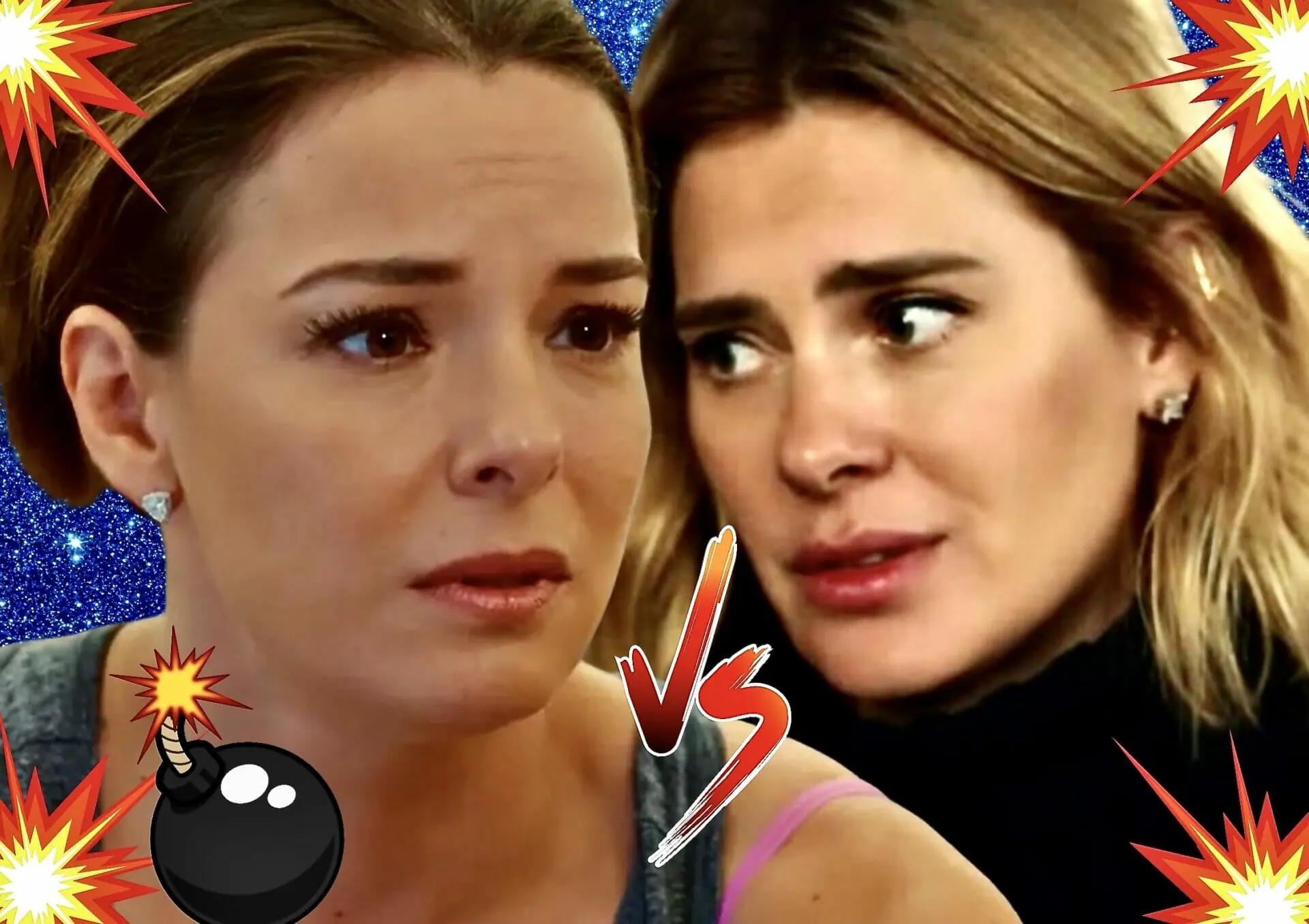 Clara (Regiane Alves) e Lumiar (Carolina Dieckmann) em Vai na Fé